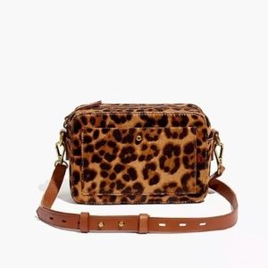NWOT Madewell The Transport Camera Bag: Calf Hair Edition